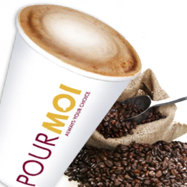 Coffee Cup and Beans PNG Transparent Background