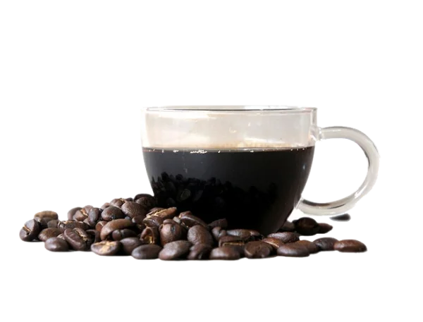 Coffee Cup with Beans PNG Transparent Background