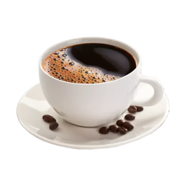 Coffee Cup with Beans PNG Transparent Background