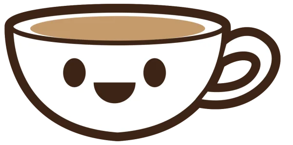 Happy Coffee Cup Character Icon PNG