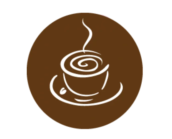 Coffee Cup Icon with Steam PNG