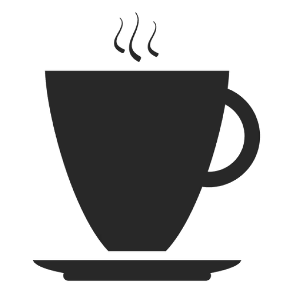 Steaming Coffee Cup Icon PNG Transparent