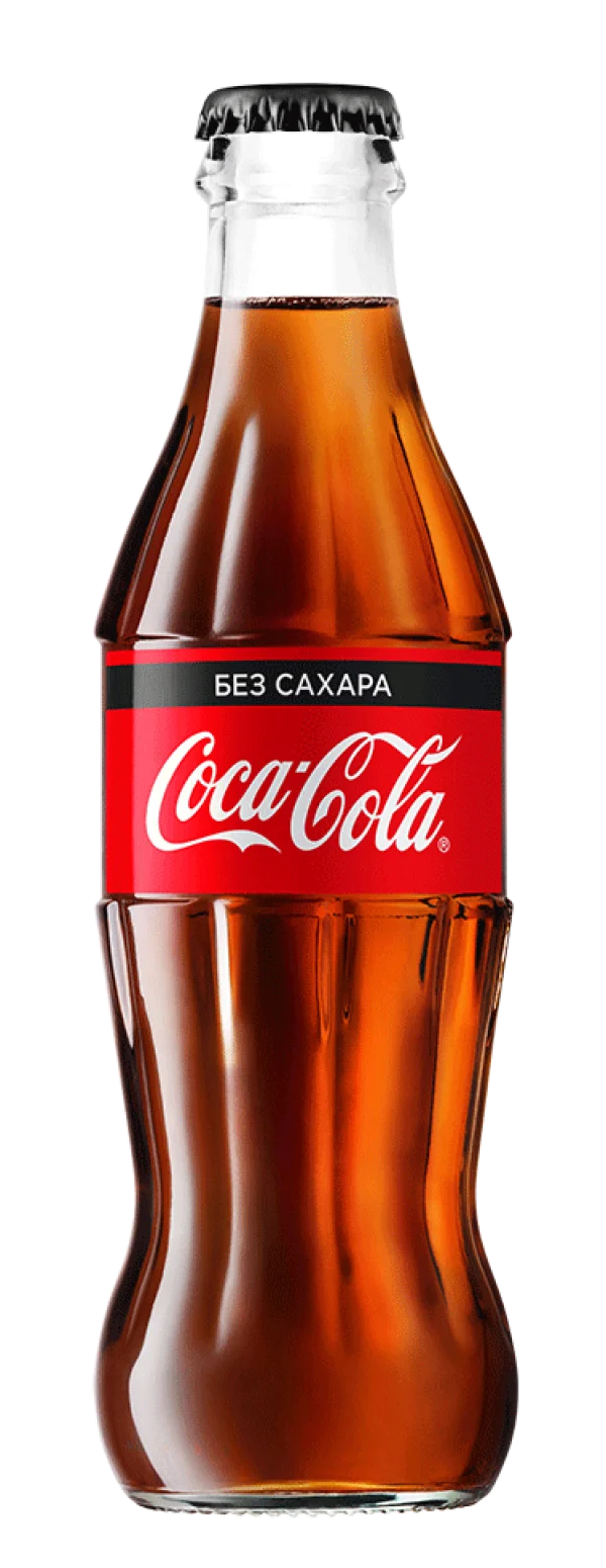 Coca-Cola Zero Sugar Bottle PNG Transparent
