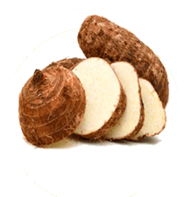 Taro Root and Slices PNG Transparent Background