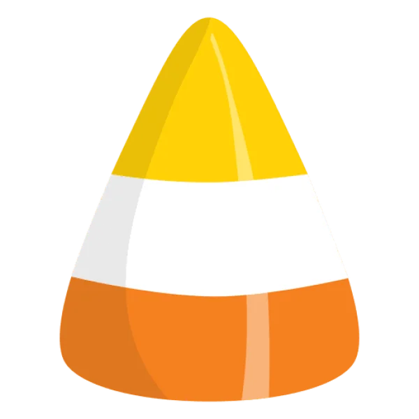 Classic Candy Corn PNG Transparent Background