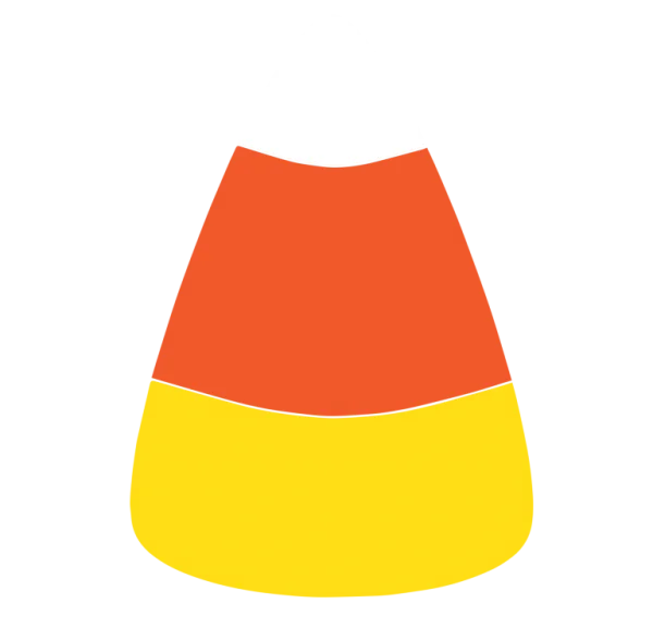 Classic Candy Corn PNG Transparent Background