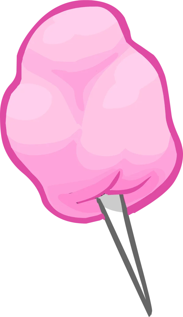 Pink Cotton Candy PNG Transparent Background