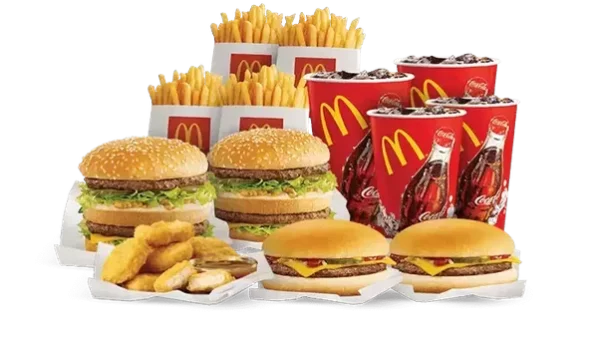 McDonald's Complete Fast Food Meal PNG