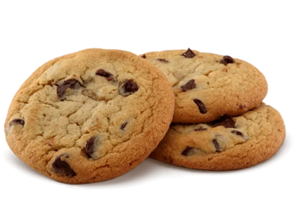Stack of Chocolate Chip Cookies Transparent PNG