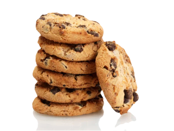 Chocolate Chip Cookies Stack PNG Transparent