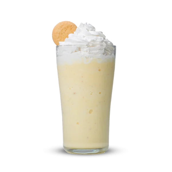 Vanilla Milkshake with Whipped Cream and Cookie PNG