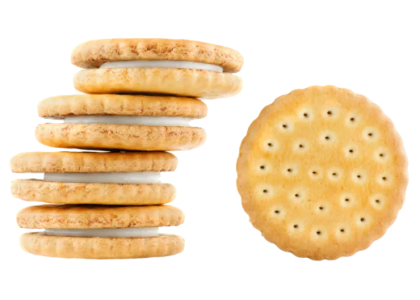 Cream Cracker Sandwiches Stack PNG Transparent