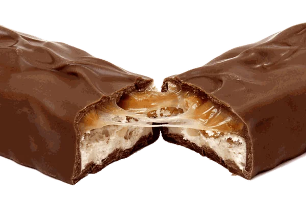 Split Chocolate Bar with Caramel PNG