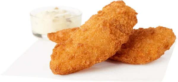 Crispy Fried Fish Fillets with Tartar Sauce PNG