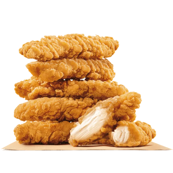 Crispy Chicken Tenders Stack PNG Transparent Background