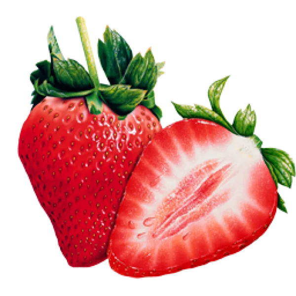 Fresh Strawberries PNG Transparent Background