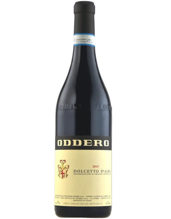 Oddero Dolcetto d'Alba Wine Bottle PNG Transparent Background