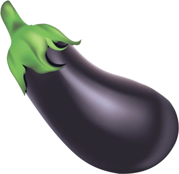 Purple Eggplant PNG Transparent Background