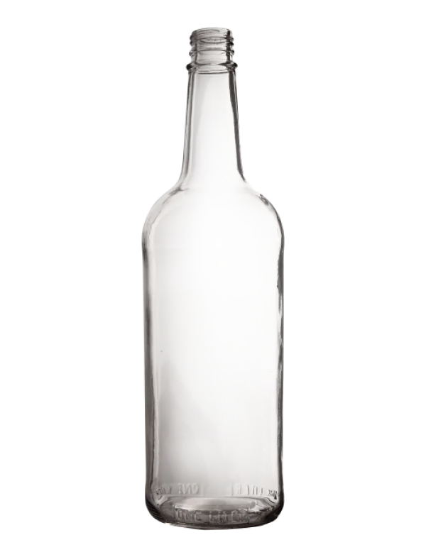 Empty Glass Bottle PNG Transparent Background