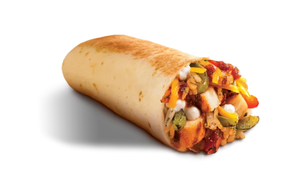 Savory Chicken Burrito Transparent Background PNG
