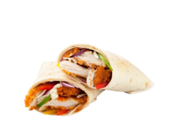 Crispy Chicken Wrap PNG Transparent Background