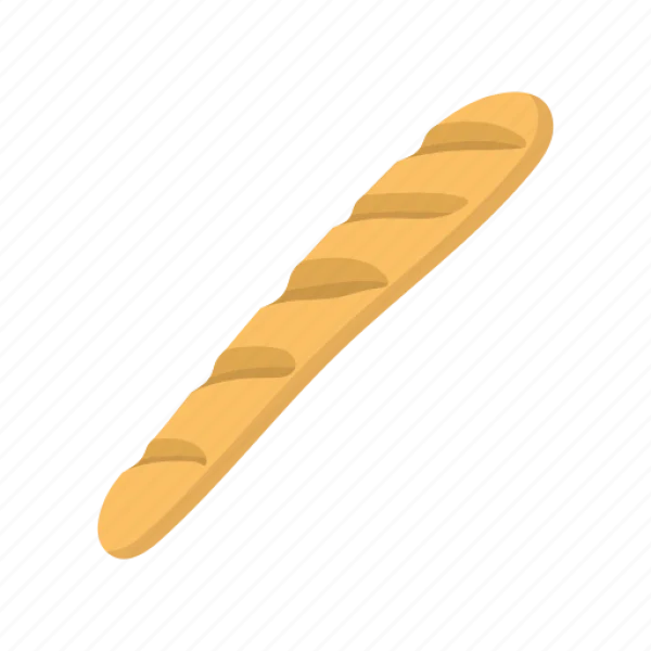French Baguette Bread PNG Transparent Background