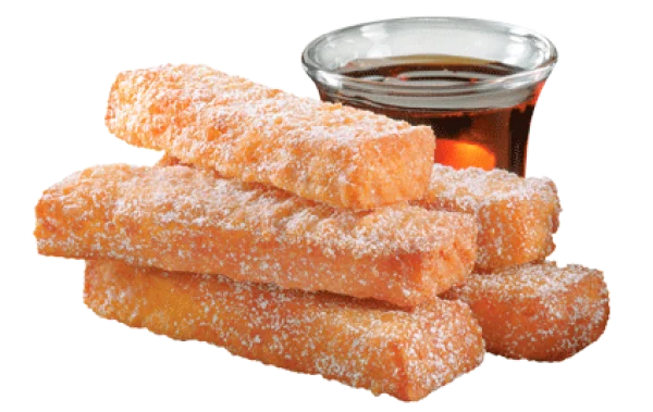 Sweet French Toast Sticks with Syrup PNG Transparent