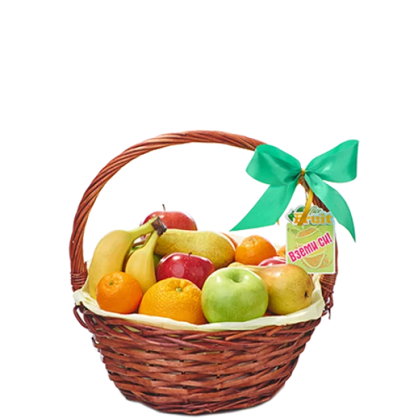 Woven Fruit Basket PNG Transparent Background