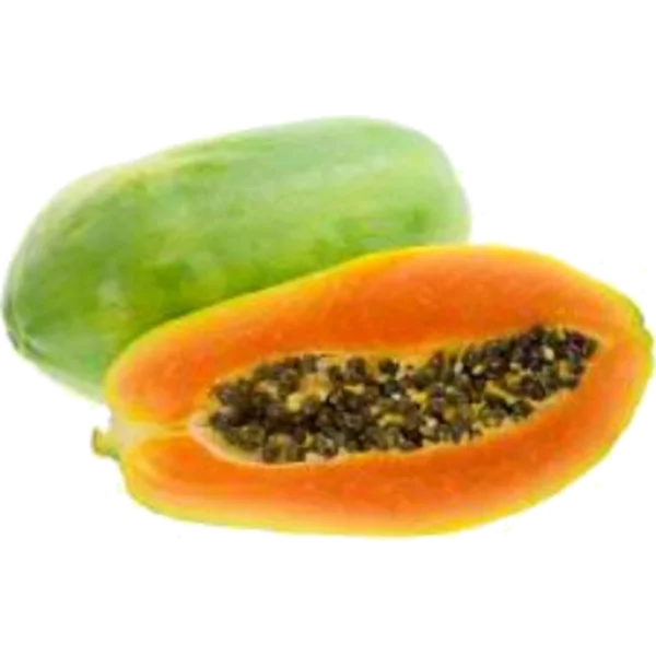 Fresh Whole and Sliced Papaya PNG Transparent Background