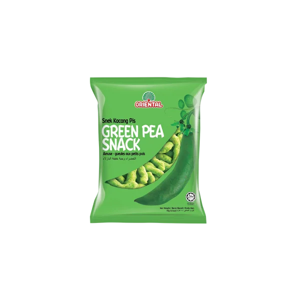 Oriental Green Pea Snack Packet PNG Transparent Background