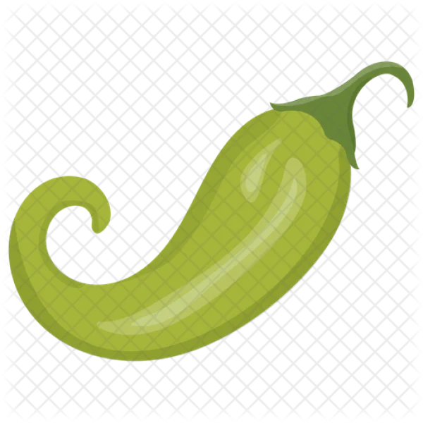 Green Chili Pepper PNG Transparent Background