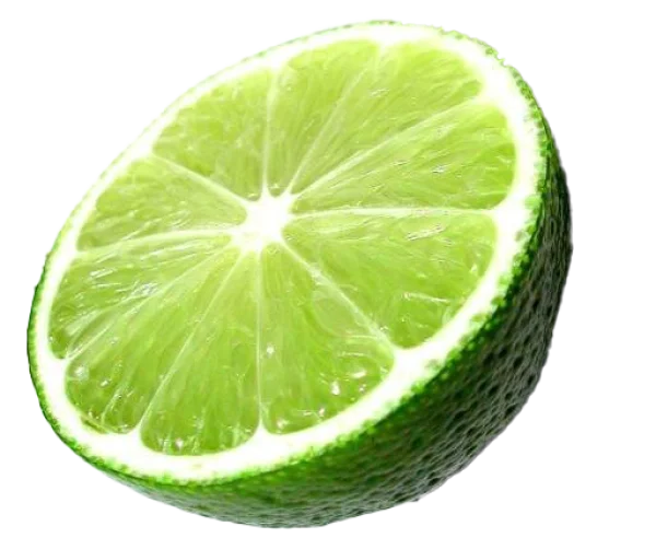 Fresh Green Lime Half PNG Transparent Background
