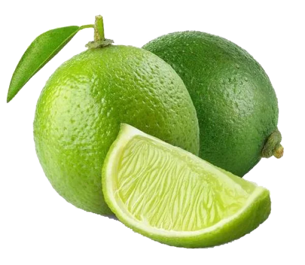 Fresh Limes with Slice PNG Transparent Background