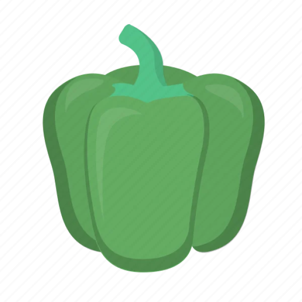 Green Bell Pepper PNG Transparent Background