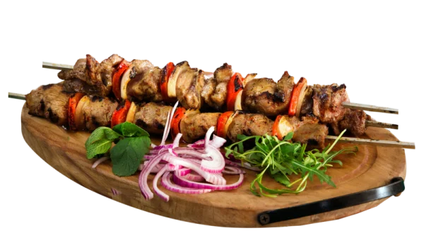 Grilled Meat Shish Kebab Skewers PNG Transparent