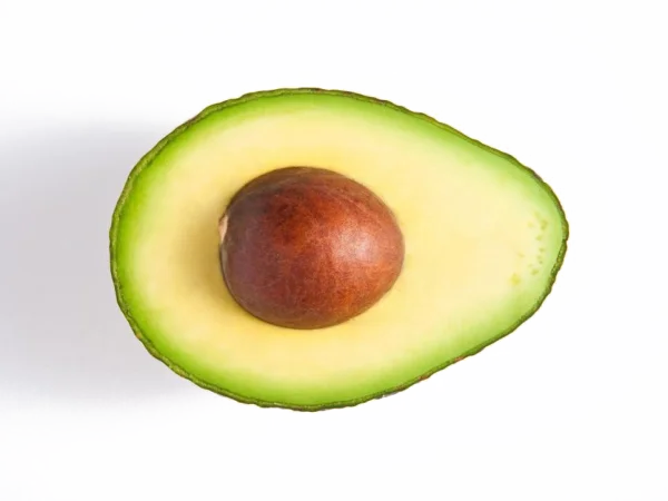 Sliced Half Avocado with Pit PNG Transparent Background