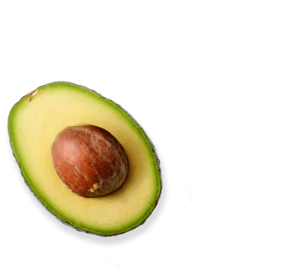 Avocado Half PNG Transparent Background