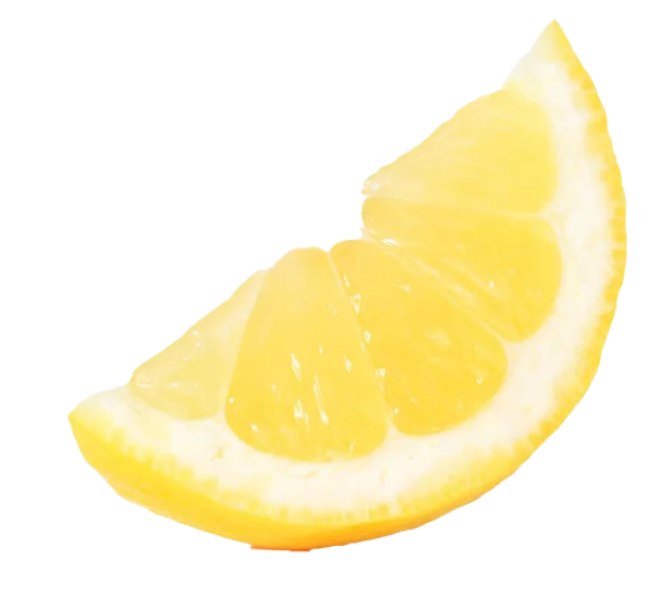 Fresh Lemon Slice PNG Transparent Background