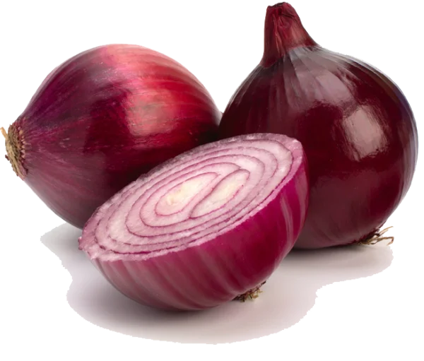 Whole and Sliced Red Onions PNG Transparent
