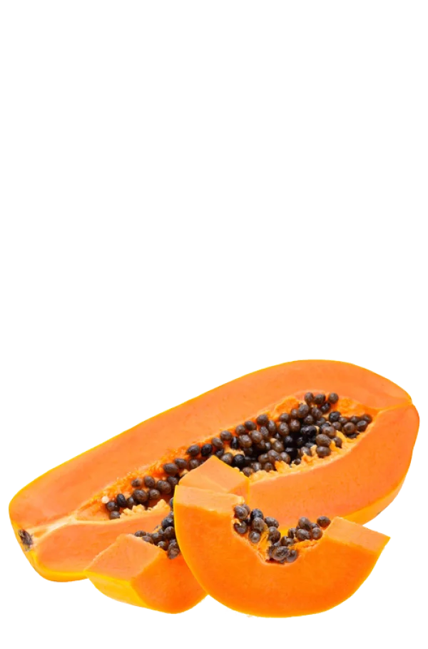 Fresh Sliced Papaya PNG Transparent Background