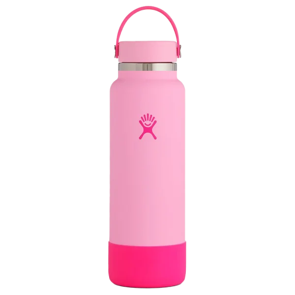 Pink Hydro Flask Water Bottle PNG Transparent Background