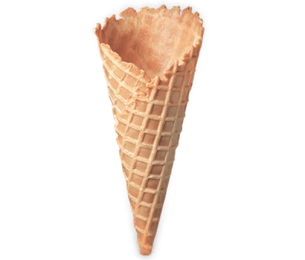 Waffle Ice Cream Cone PNG Transparent Background