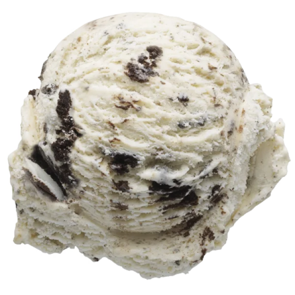 Cookies and Cream Ice Cream Scoop PNG Transparent