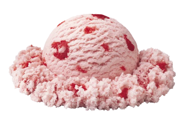 Strawberry Ice Cream Scoop PNG