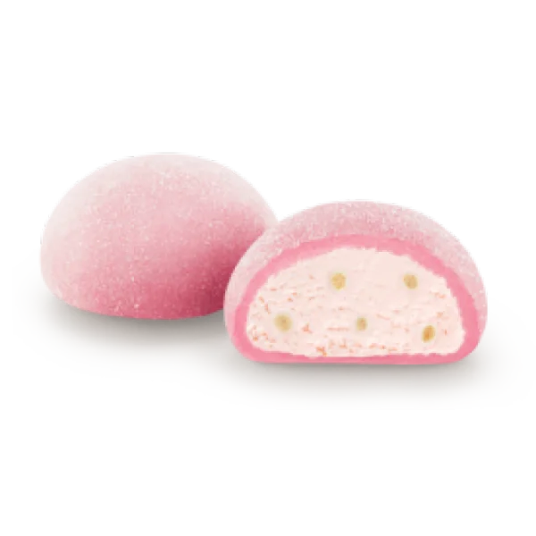 Pink Mochi Ice Cream Transparent Background