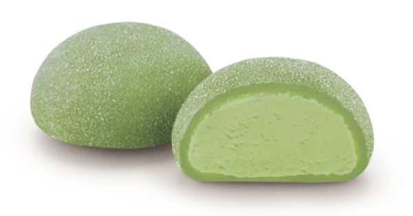 Green Mochi Ice Cream PNG Transparent Background