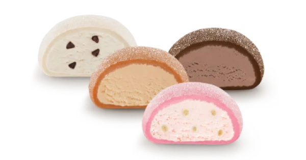Mochi Ice Cream Assortment PNG Transparent Background