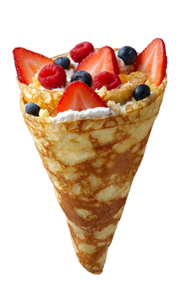 Delicious Fruit Crepe PNG Transparent Background