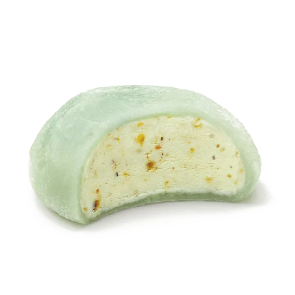 Green Mochi Ice Cream Cross Section PNG