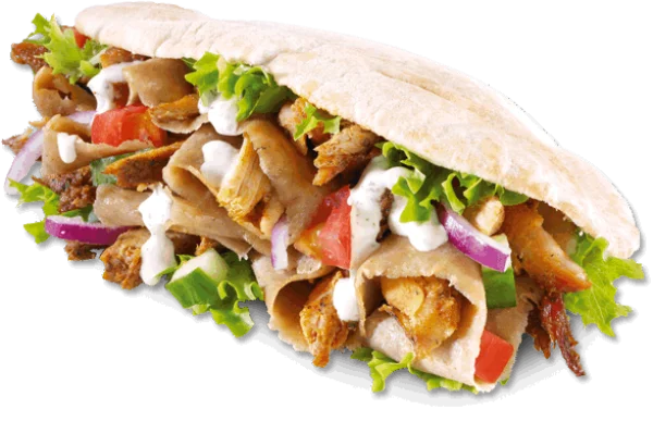 Doner Kebab Sandwich PNG Transparent Background